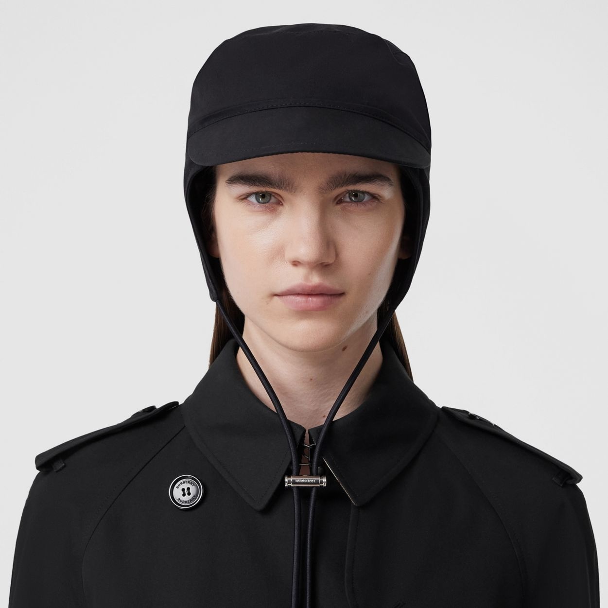 Monogram Motif Cotton Gabardine Cap - 2