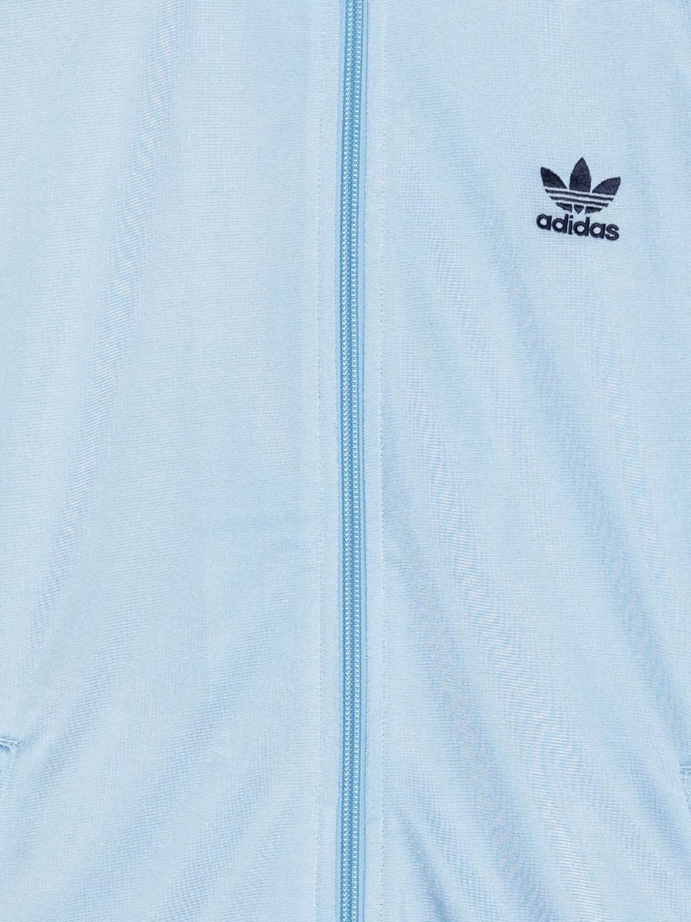 logo-print zip-up track top - 3