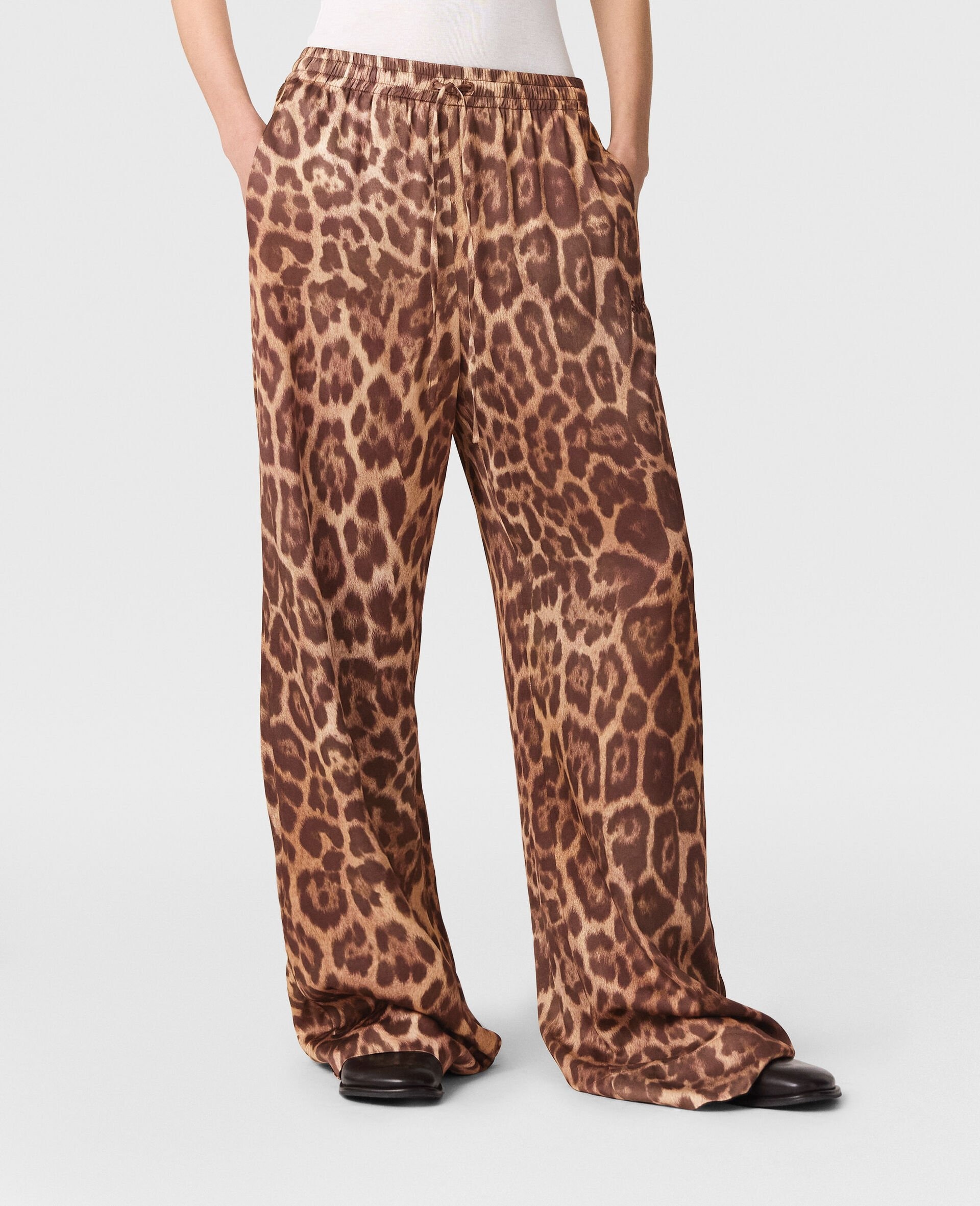Leopard Straight-Leg Pants - 4