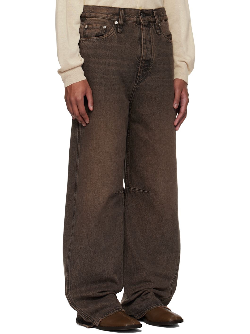 Brown Skew Jeans - 2