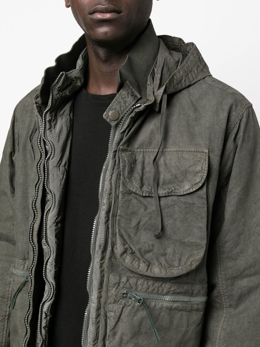 Lens-hood cargo-pocket jacket - 5