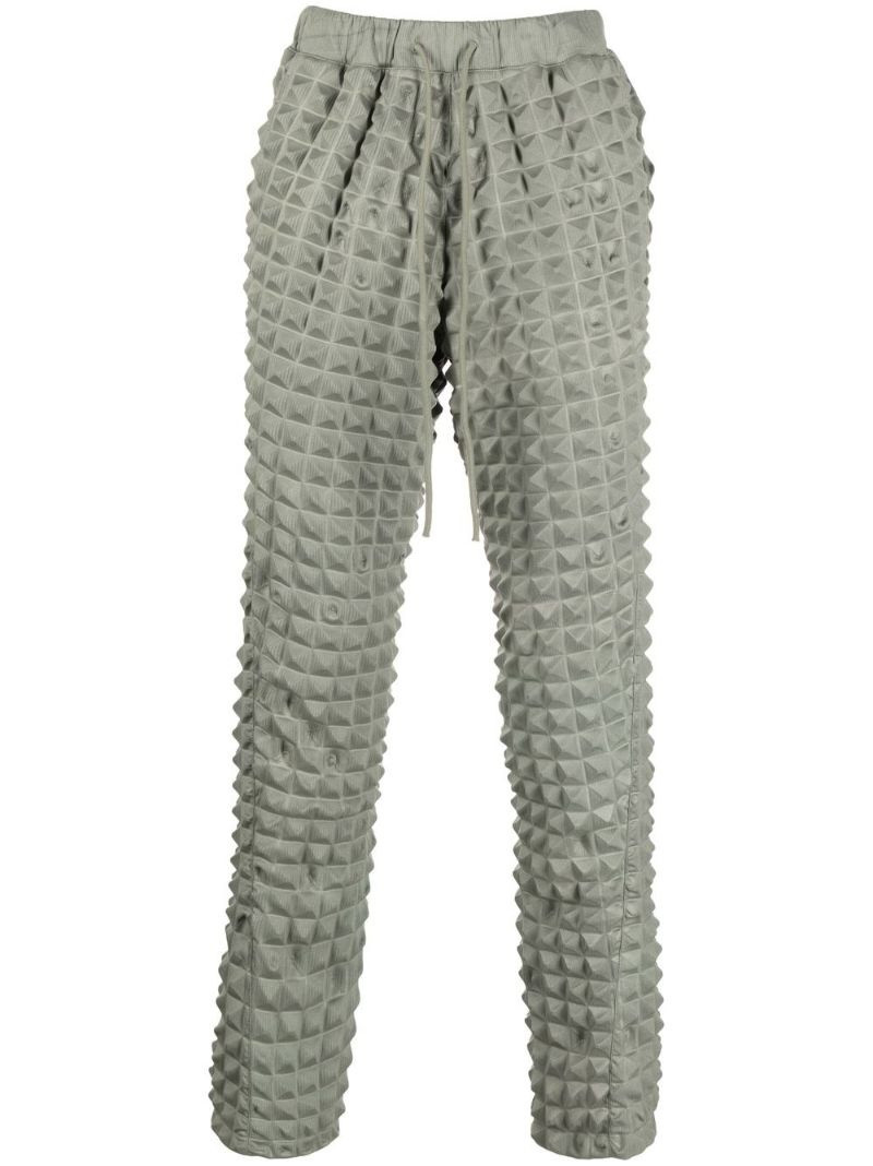 pyramid-embossed track pants 1