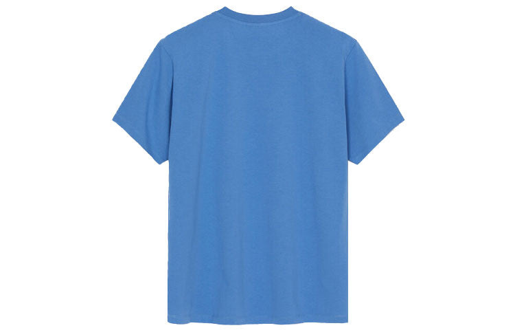 Men's KENZO FW21 Printing Tiger Head Round Neck Short Sleeve Blue T-Shirt FB65TS0204YA-72 - 2
