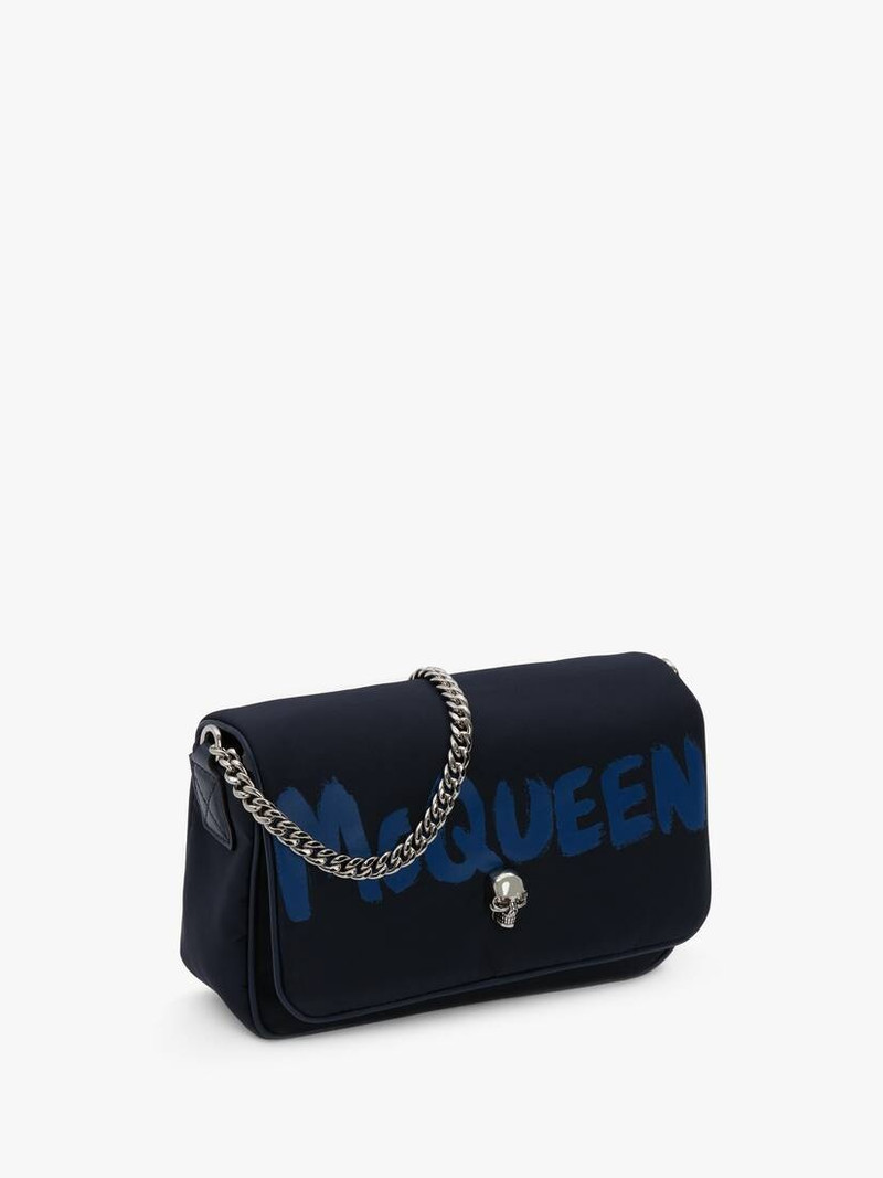 Alexander McQueen Small Skull Bag in Navy outlook