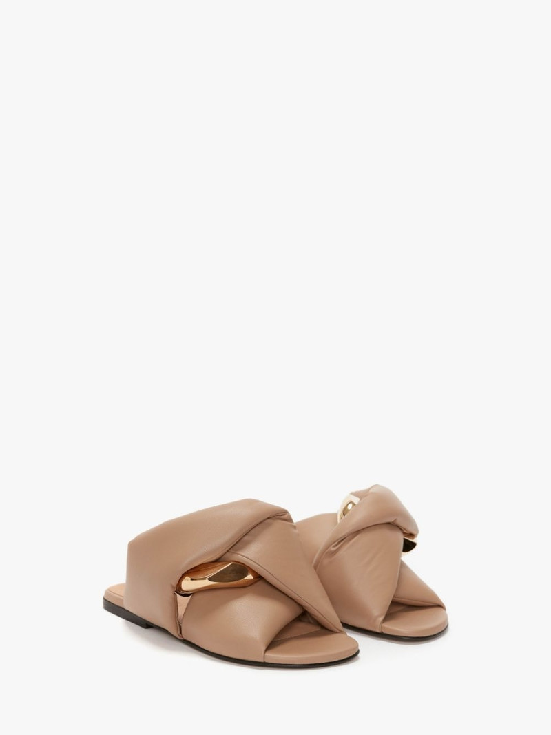 JW Anderson WOMEN'S CHAIN TWIST FLAT SANDAL outlook