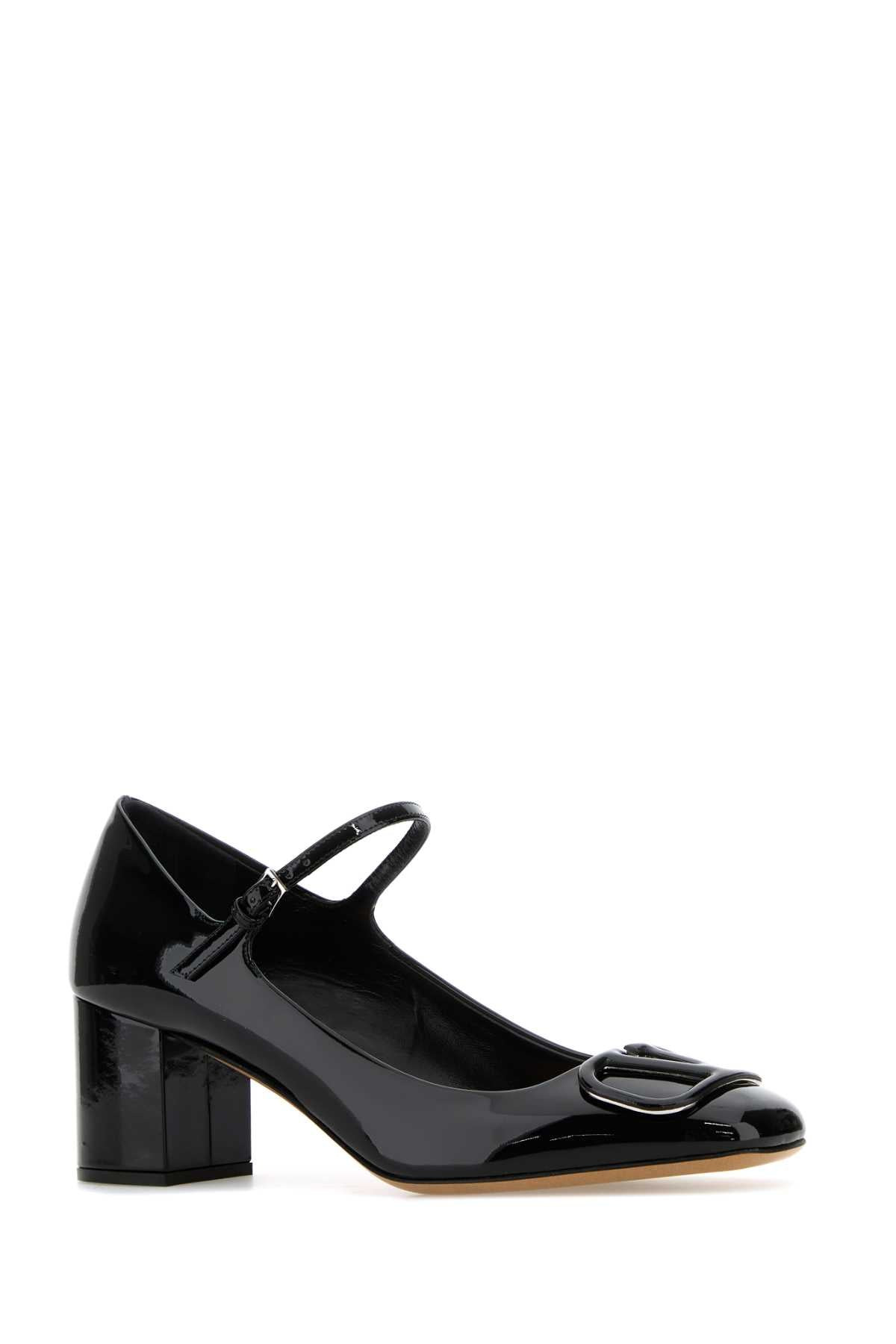 Valentino Garavani Women Black Leather Vlogo Signature Pumps - 2