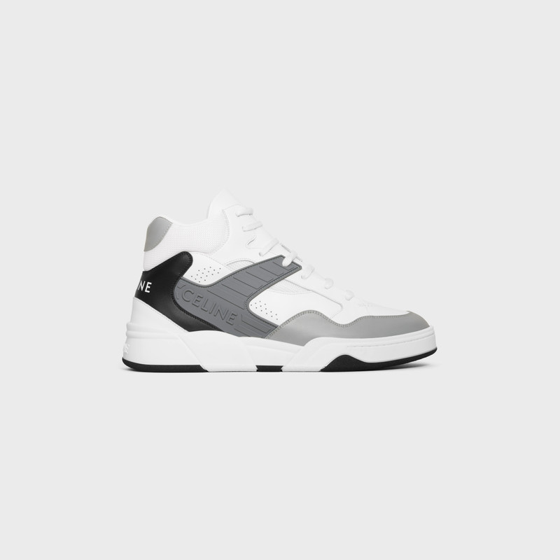 CELINE TRAINER CT-06 HIGH TOP SNEAKER in CALFSKIN AND MESH 1