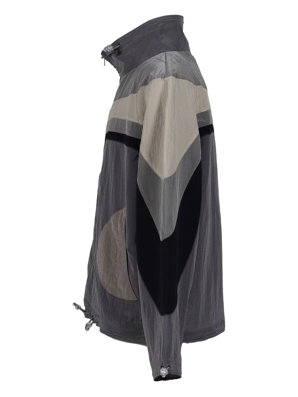 panelled zip-up jacket - 1