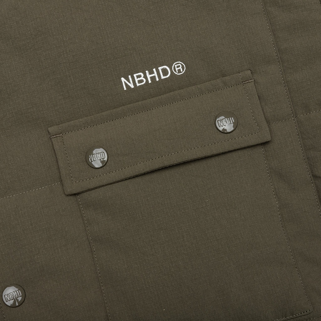 PADDED SHIRT L/S - OLIVE - 4