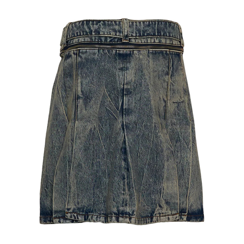 VAQUERA Women Denim Carwash Skirt outlook