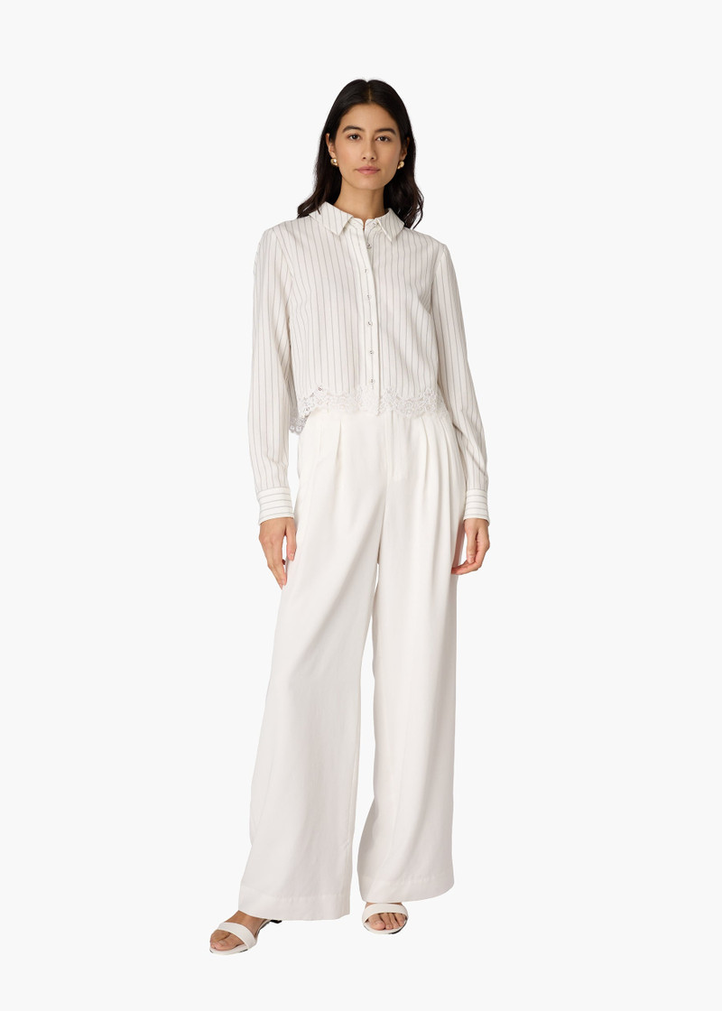 CALLUM BUTTON DOWN WHITE PINSTRIPE 3