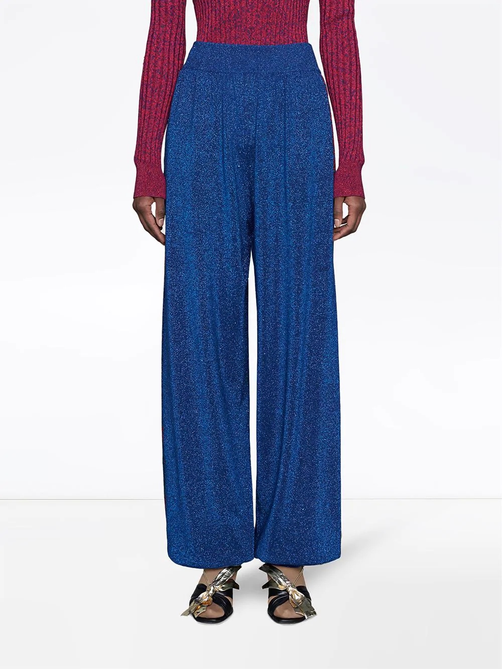 Jogging pants in wool with lurex - 3