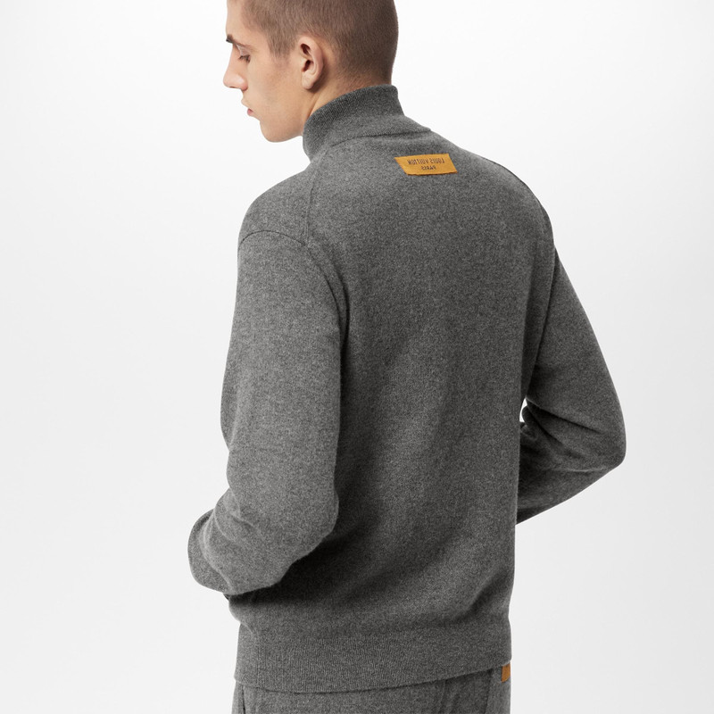 LVSE Inside-Out Zipped Through Cashmere Cardigan 4