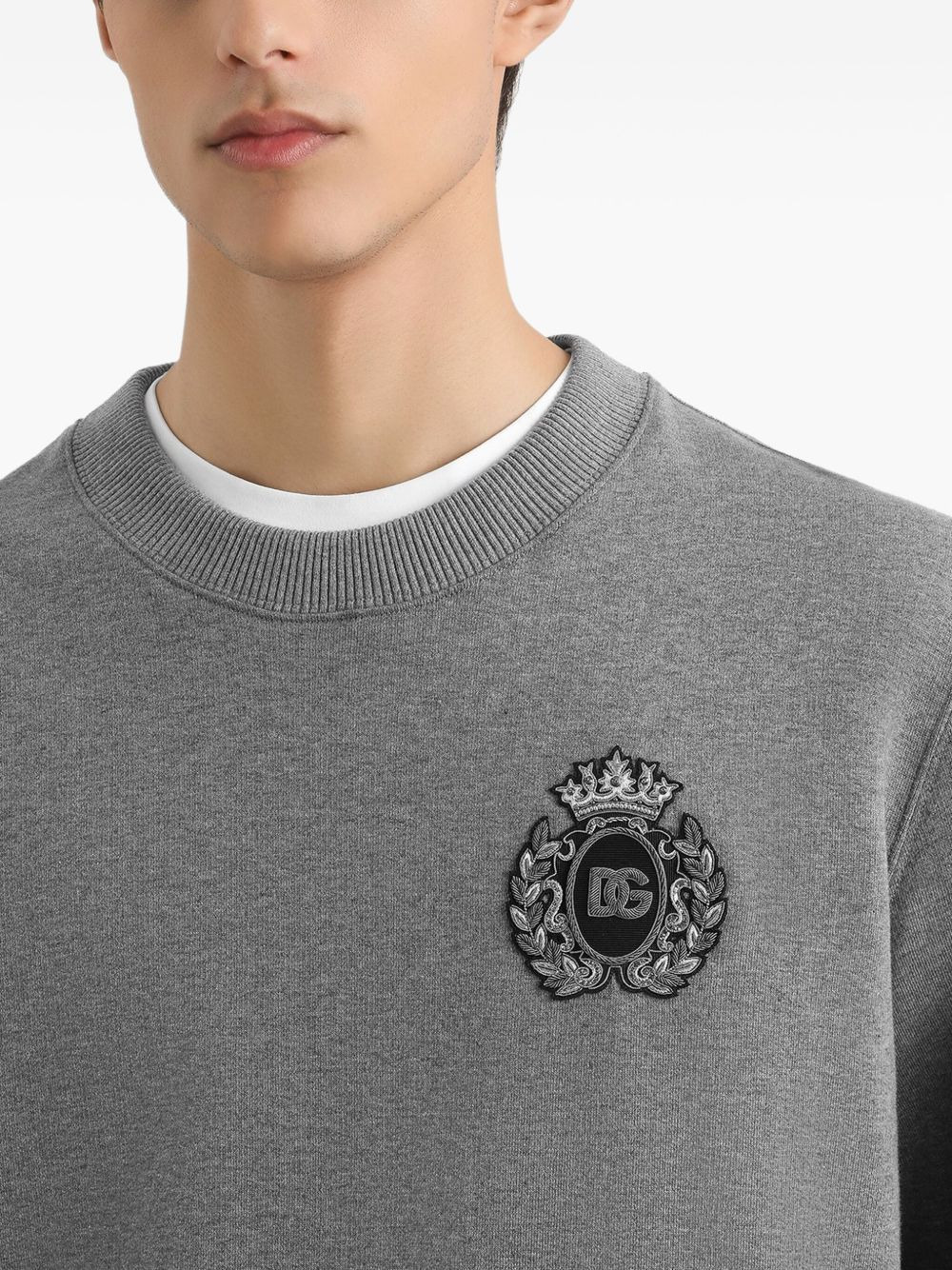 logo-appliqué sweatshirt - 4