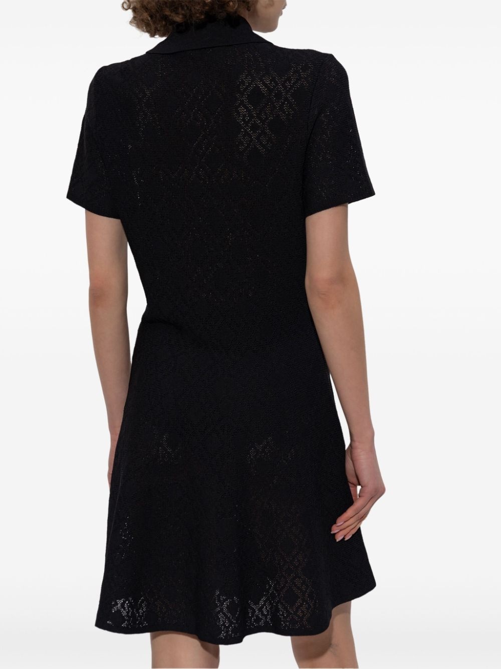 monogram-jacquard dress - 4