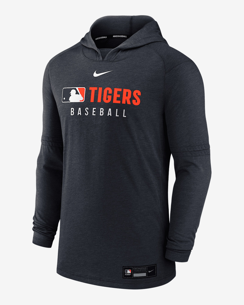 Detroit Tigers Authentic Collection Men's Nike Dri-FIT MLB Pullover Hoodie 1