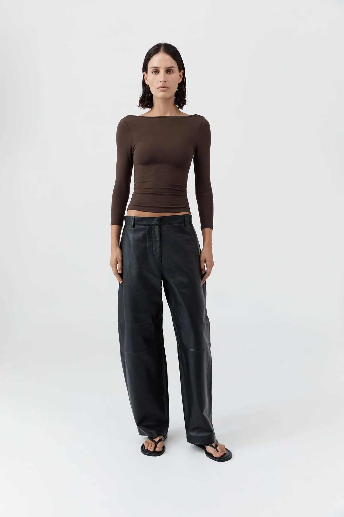 Soft Jersey Ballerina Top - Liqueur - 1