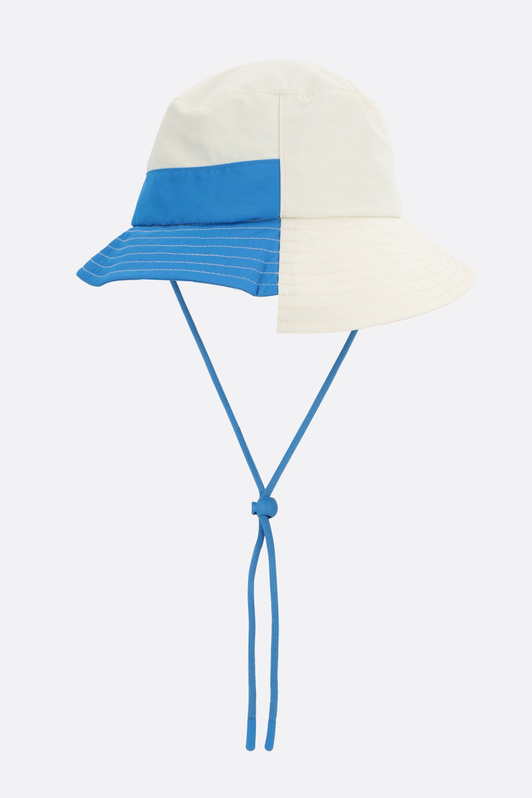 COLOR-BLOCK NYLON ASYMMETRIC BUCKET HAT - 3