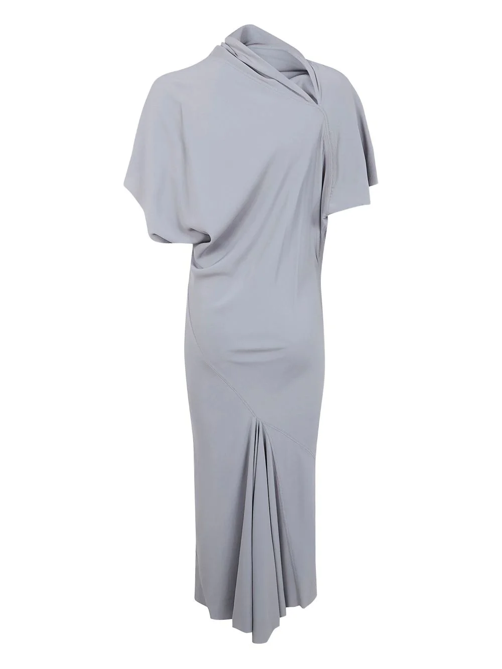 draped midi dress - 1