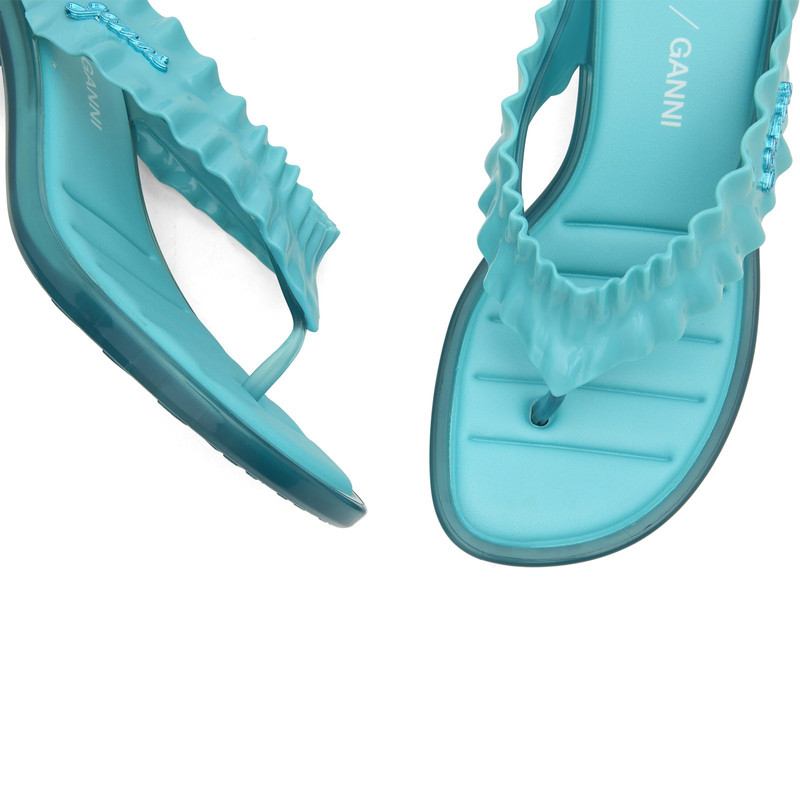 Melissa x Ganni Thong Kitten Heel Sandals 3