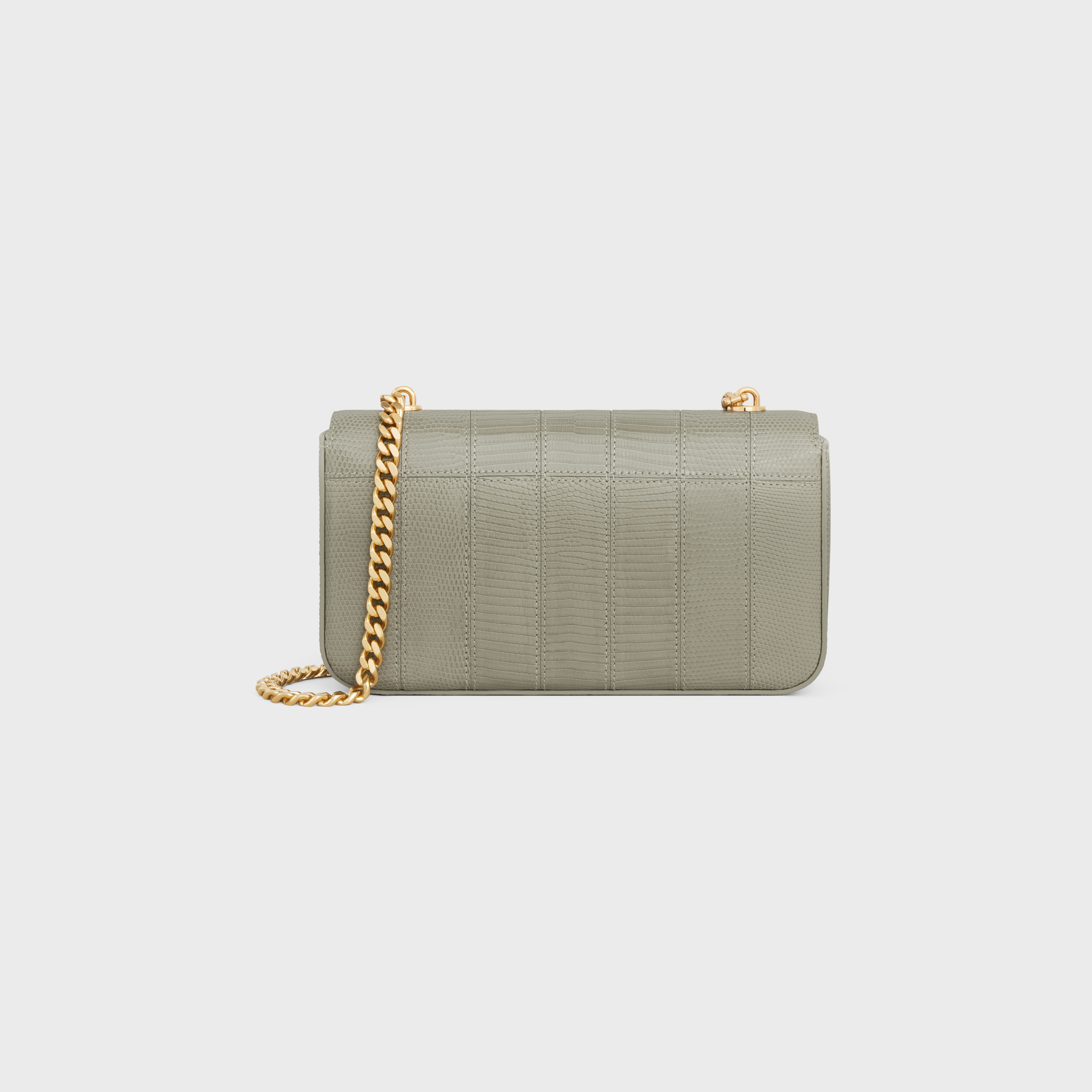 CHAIN SHOULDER BAG CLAUDE in LIZARD PATCHWORK - 3