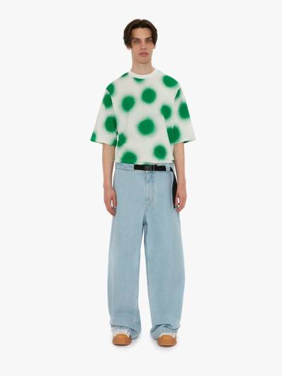 JW Anderson 1 MONCLER X JW ANDERSON BLEACHED DENIM LONG TROUSERS outlook