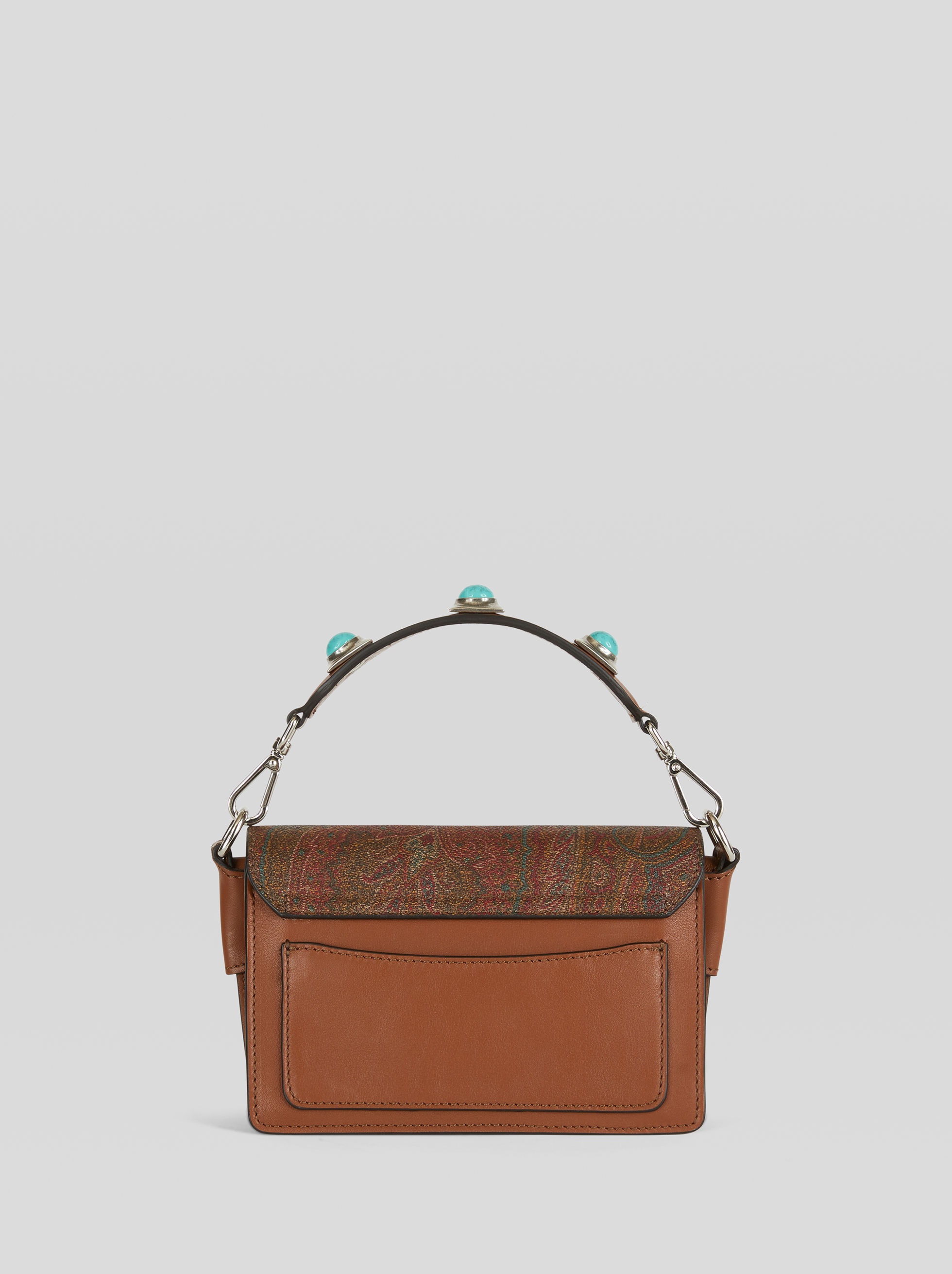 PAISLEY CROWN ME CROSS-BODY BAG WITH TURQUOISE STONES - 3