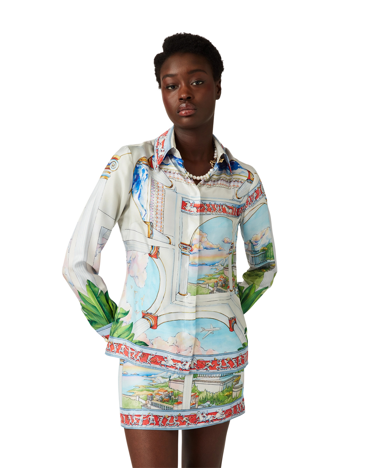 Chemise Homme En Soie Et Métallique CREME DE SILK - Taille S - Neuf Avec étiquettes - Modèle Passage 1058