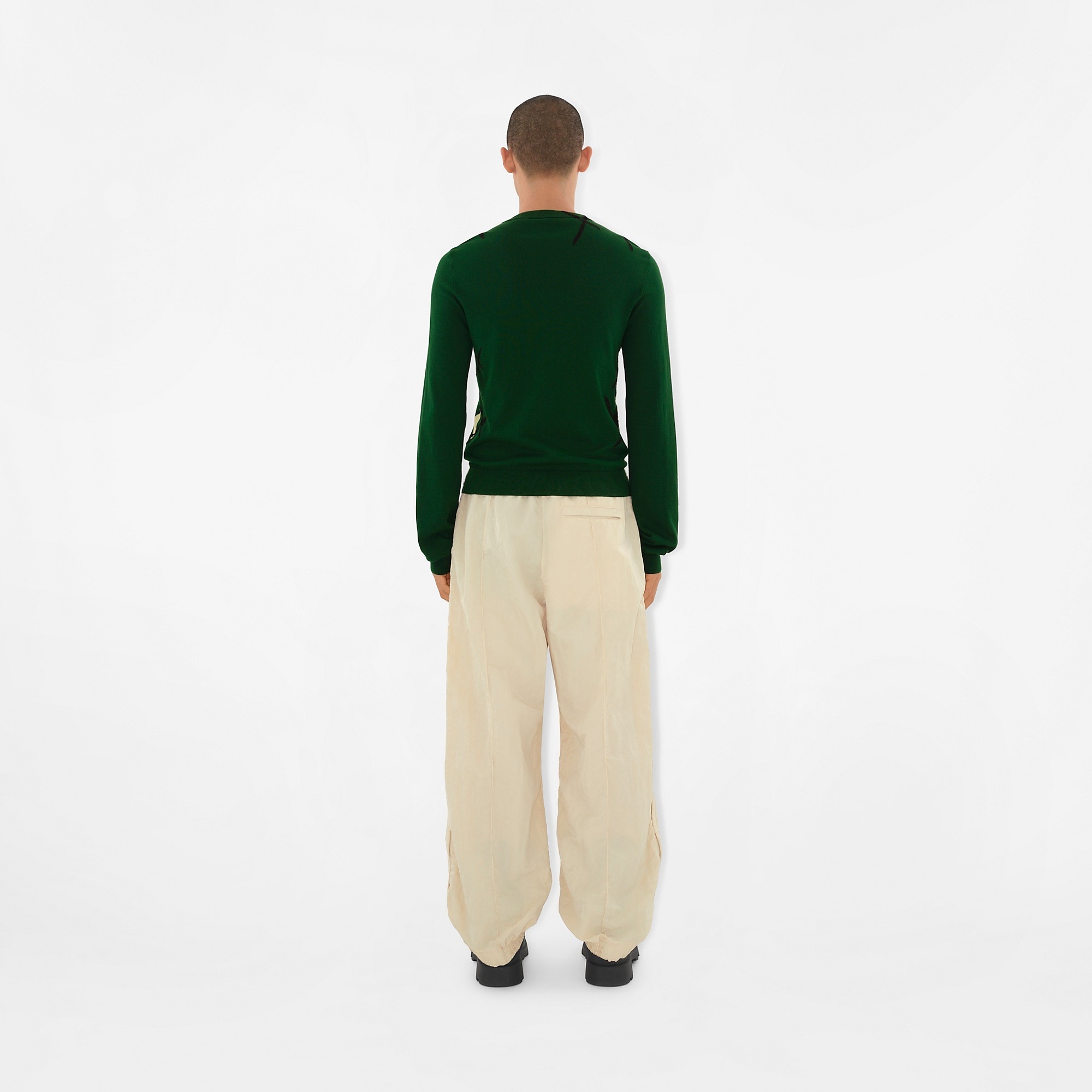 Argyle Cotton Sweater - 4