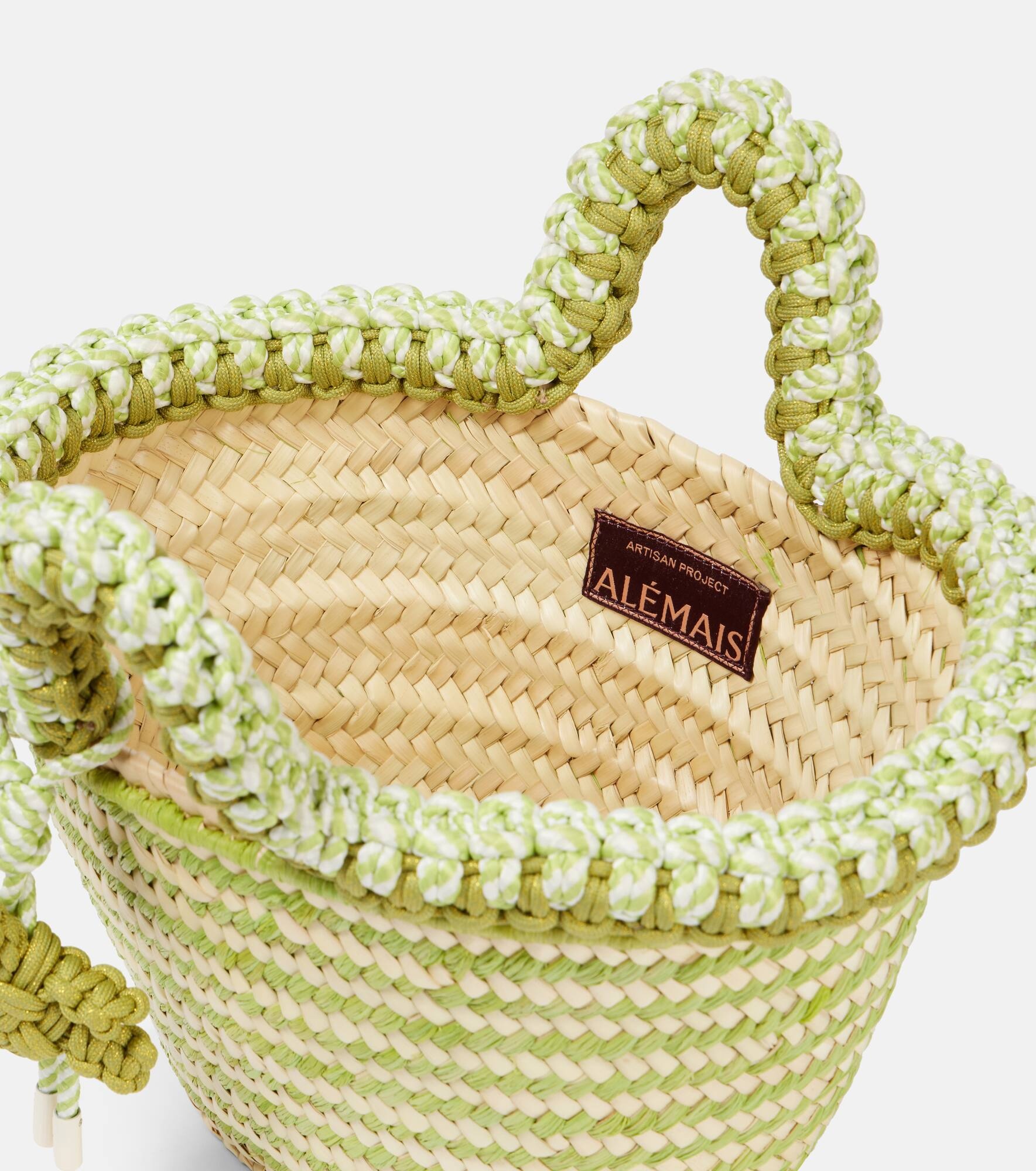Dee Dee Small raffia tote bag - 3