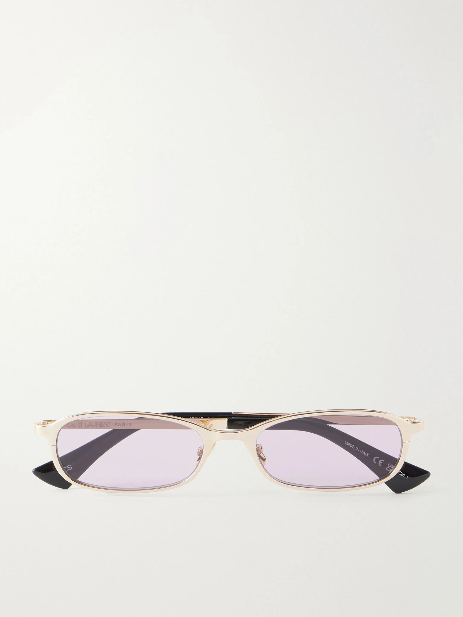 SL 934 MIA round-frame silver-tone sunglasses Gold - 1