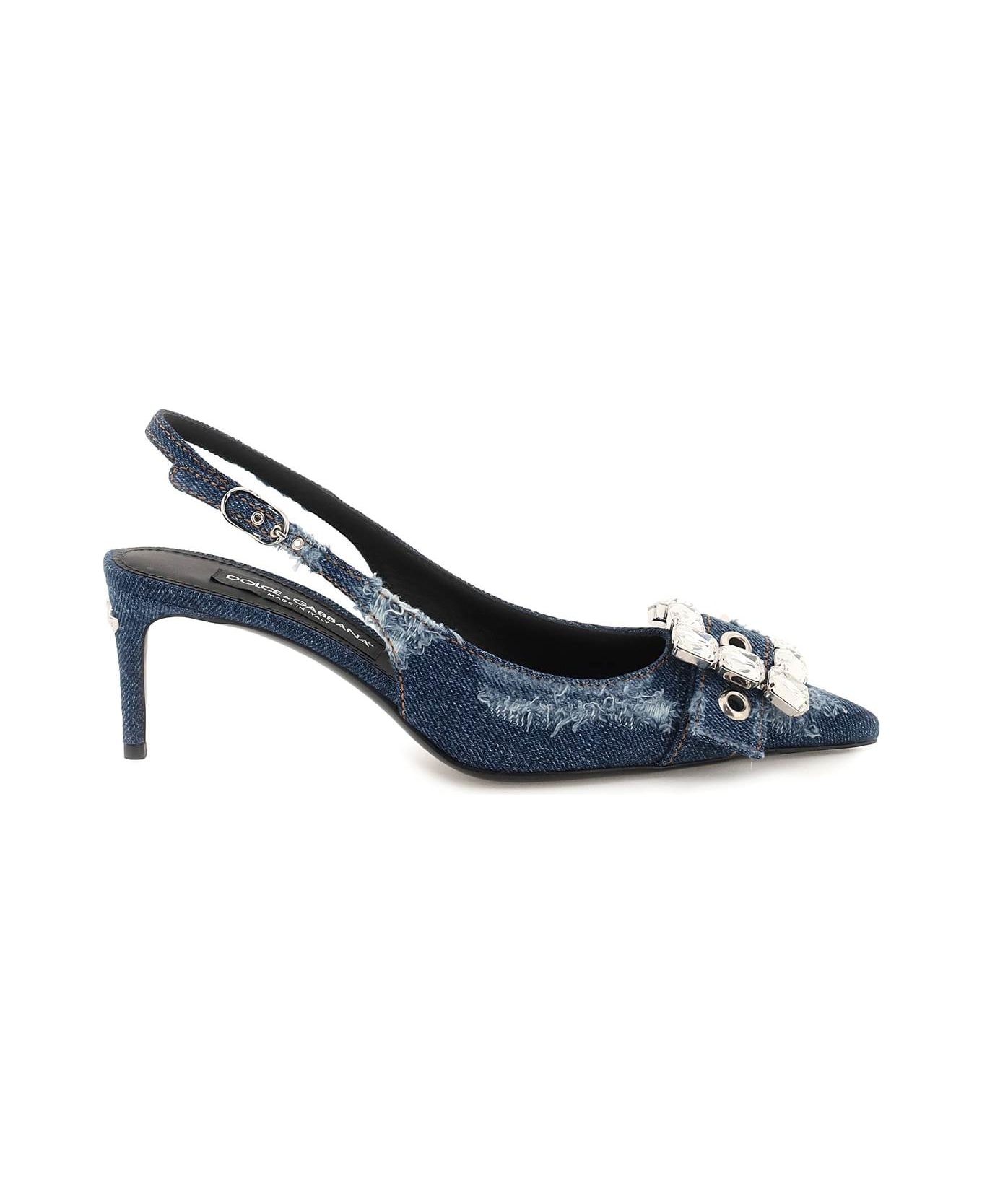 Slingback In Denim - 1