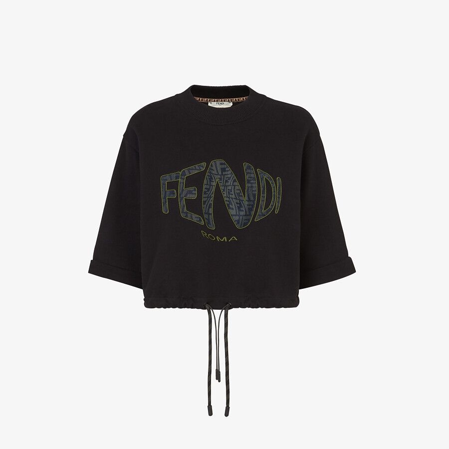 Black jersey sweatshirt - 4
