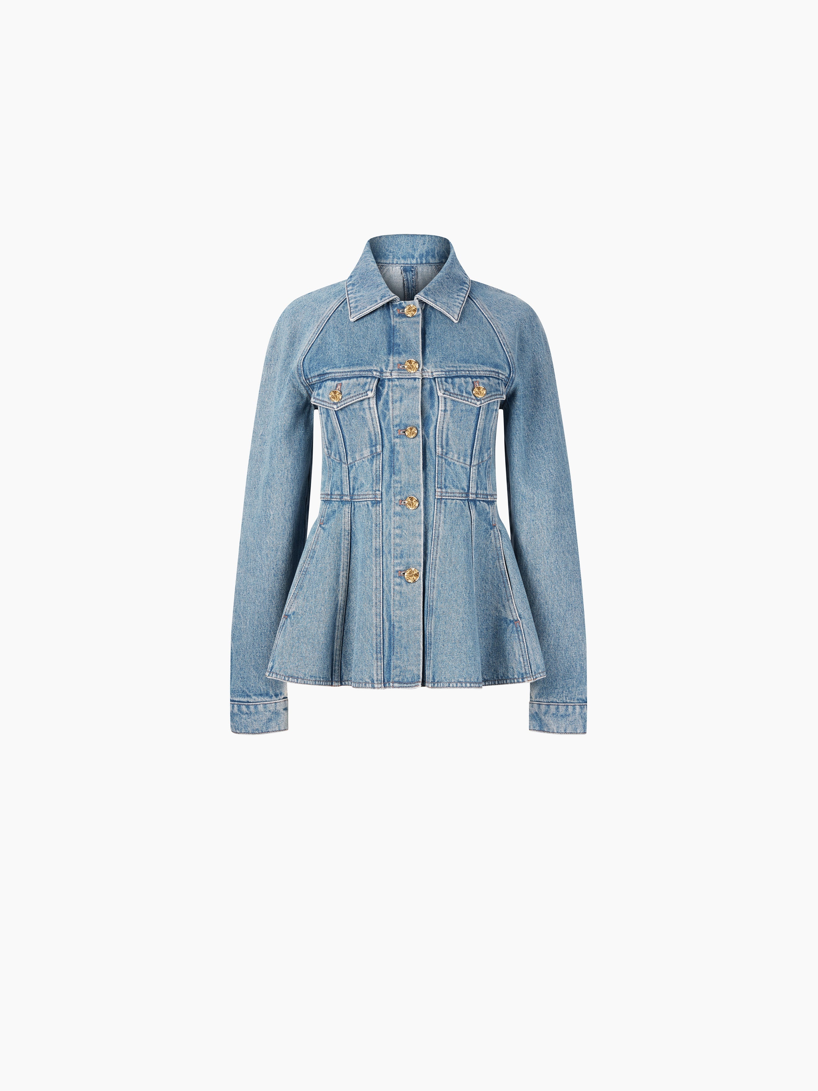 PEPLUM DENIM JACKET - 5