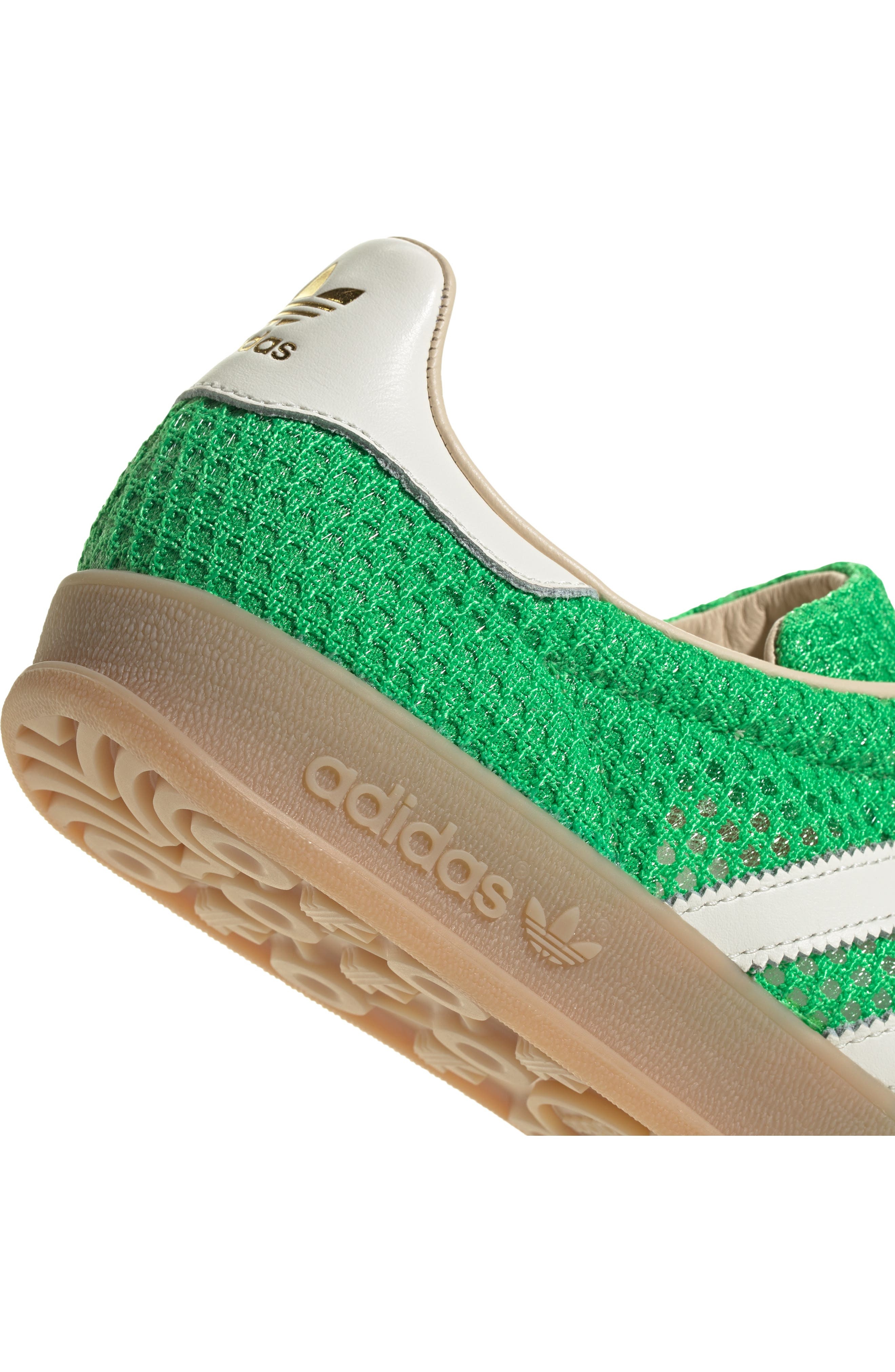 adidas Gender Inclusive Gazelle Indoor Sneaker in Energy Green/Off White/Beige at Nordstrom - 9
