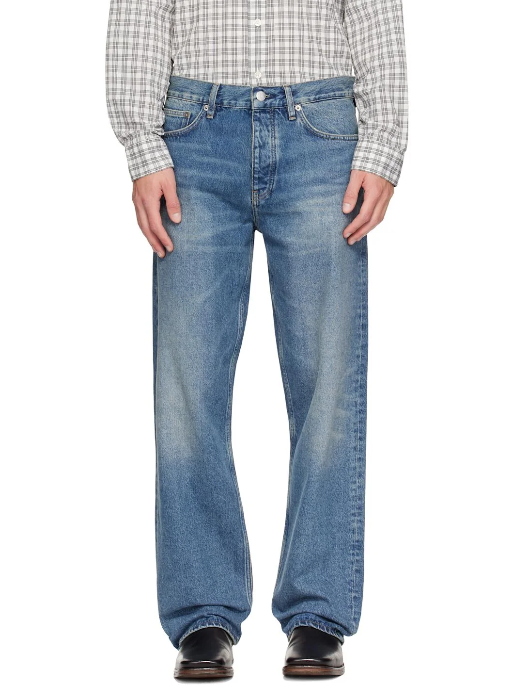Blue Loose Jeans - 1