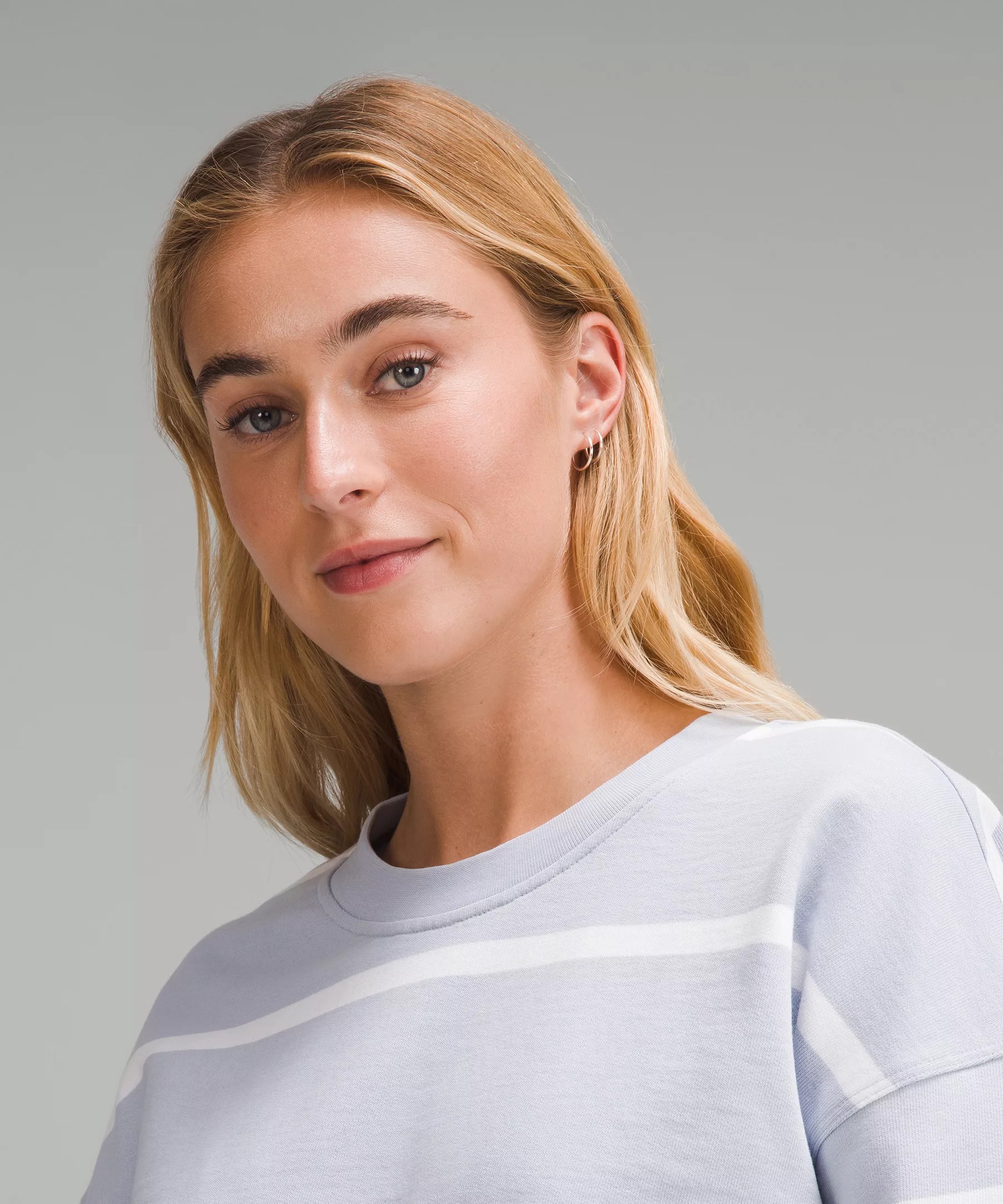 Perfectly Oversized Cropped Crew *Stripe - 4