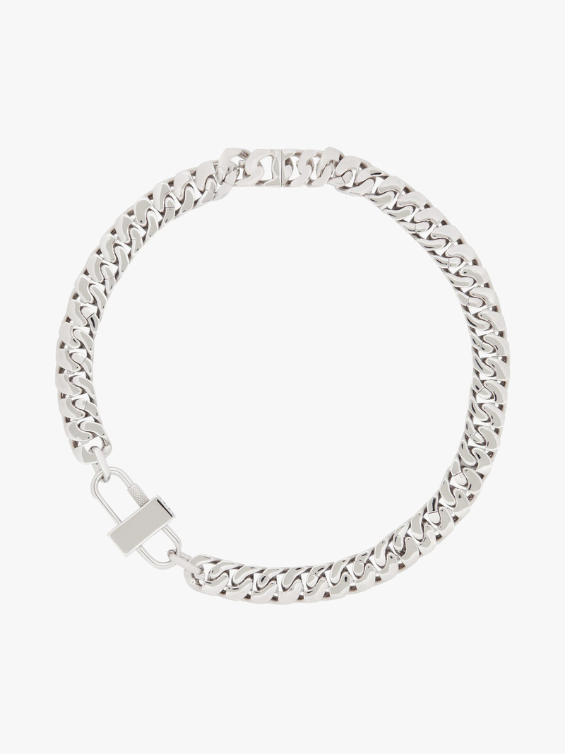 G CHAIN NECKLACE WITH CRYSTALS 5