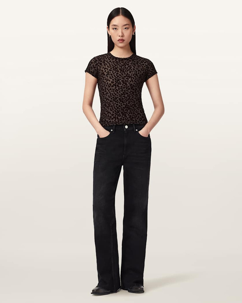 ELLIE MESH LEOPARD PRINT T-SHIRT 6