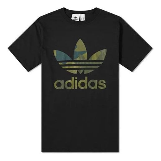 adidas originals Chest Logo Sports Short Sleeve Black FM3338 - 1