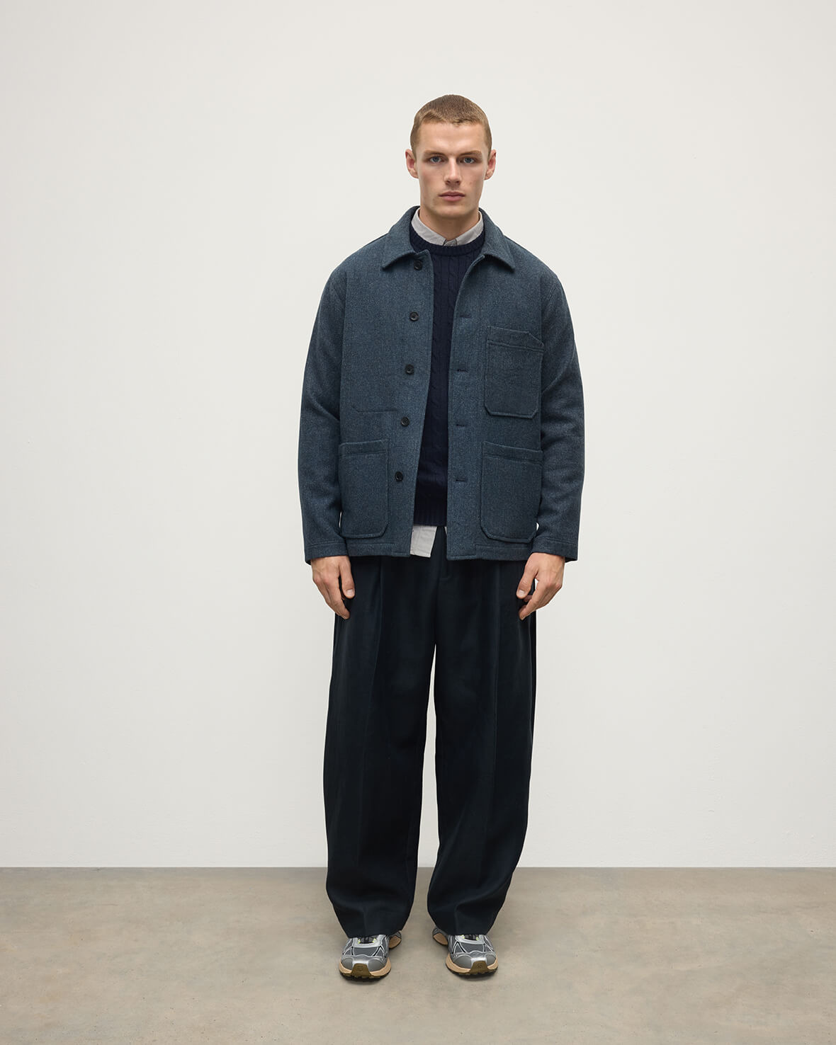 The Weavers Jacket | Navy Hairline - 2