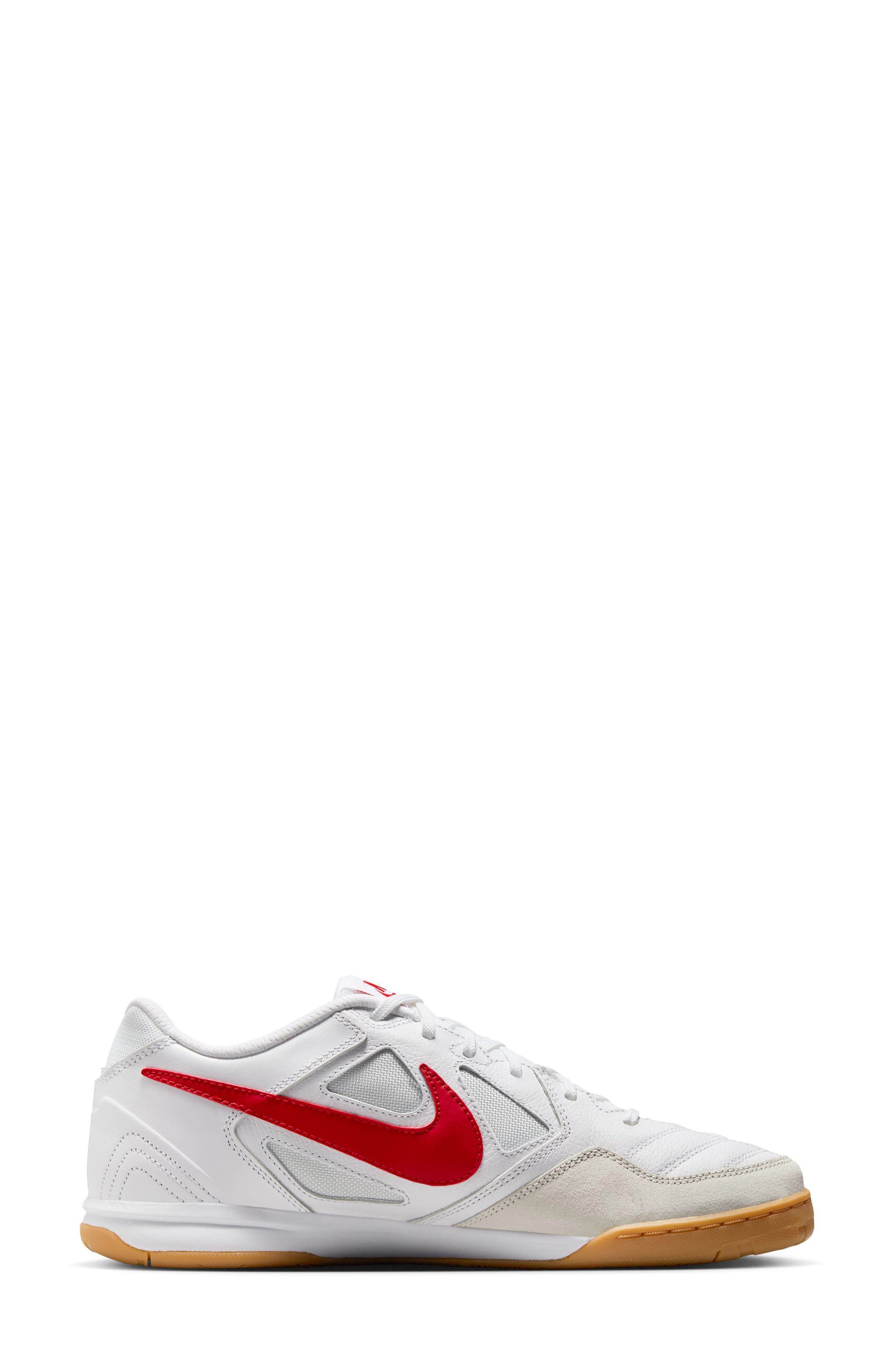 Nike Gato Soccer Sneaker in White/University Red/Yellow at Nordstrom - 6