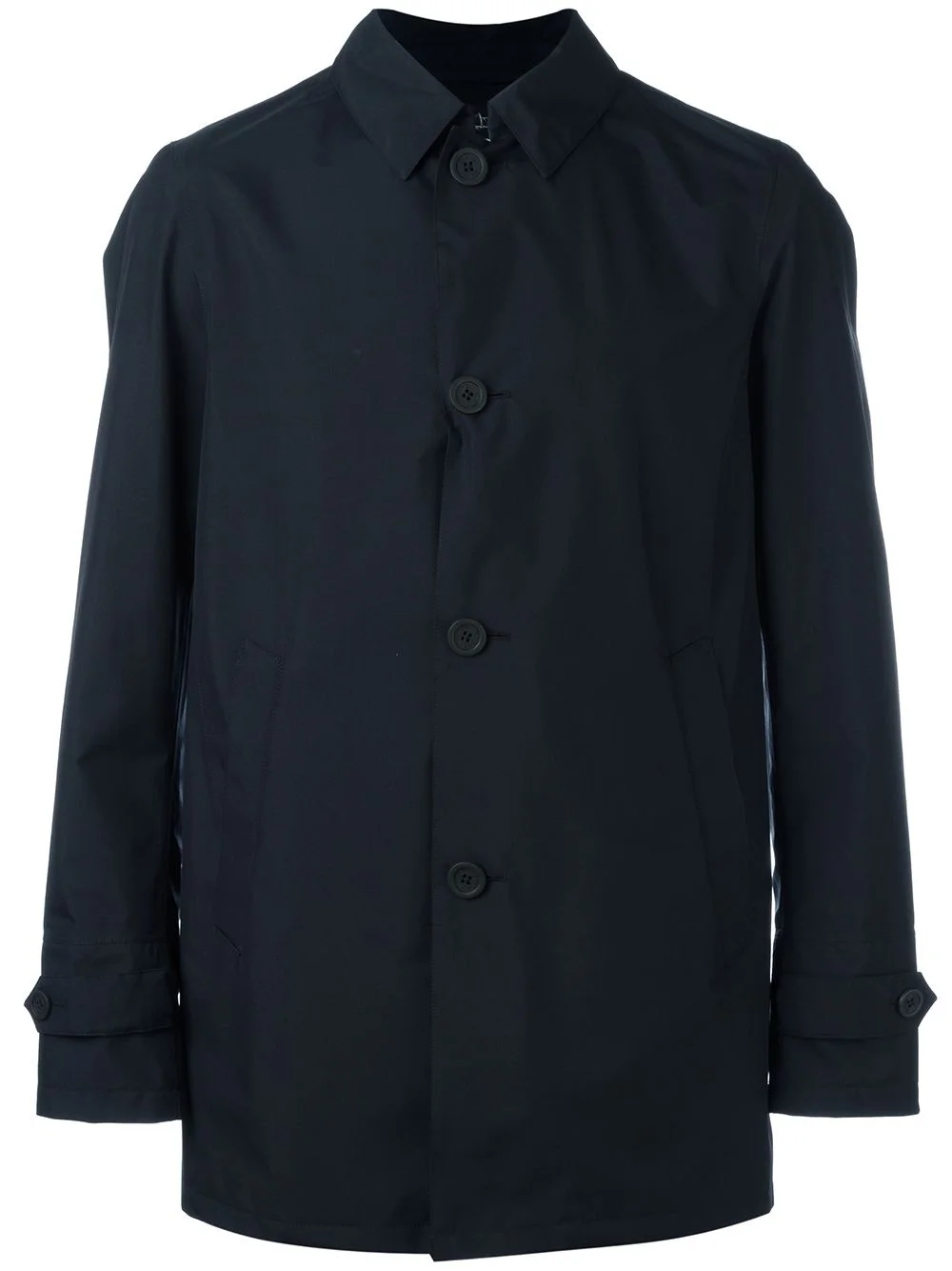 classic buttoned coat - 1