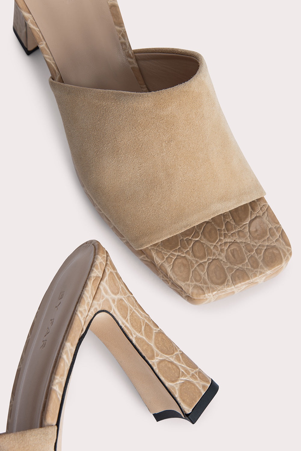 Beliz Kraft Croco and Suede Leather - 4