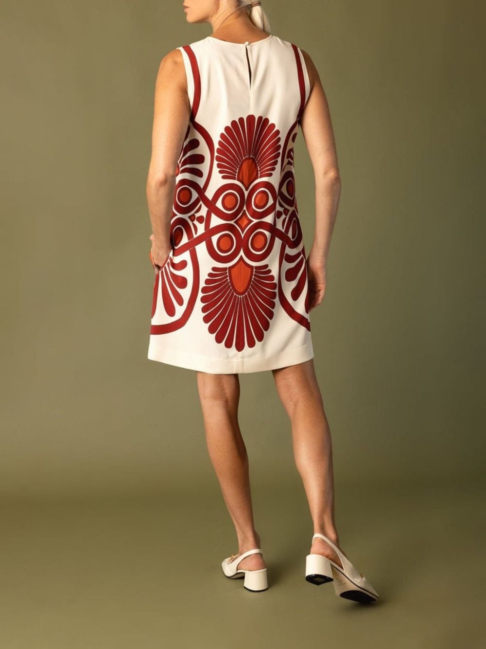 Medallion geometric-print dress - 4