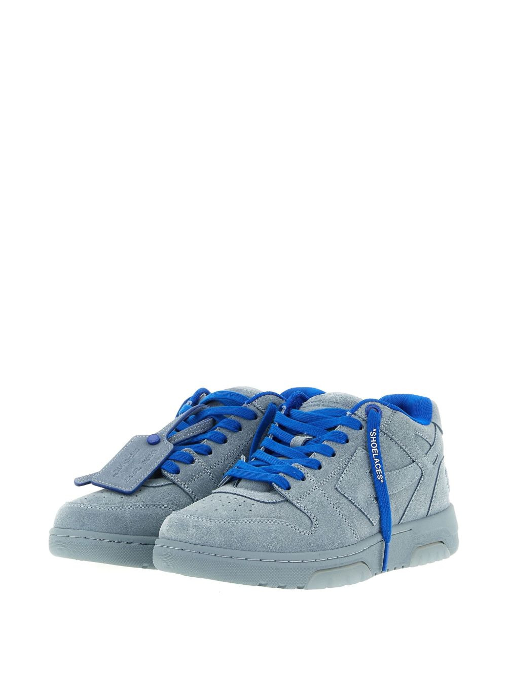 suede logo-tag sneakers - 5
