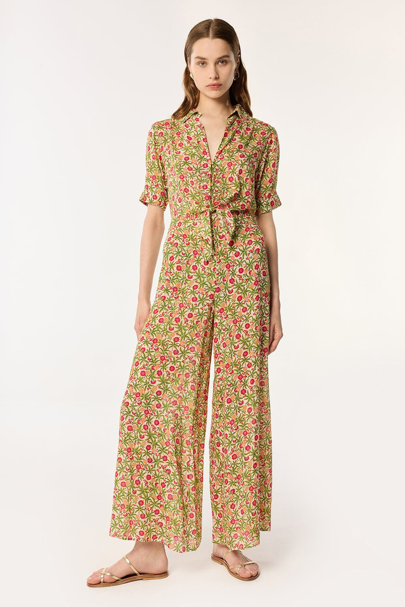 Long Jumpsuit Bettina - Pink Honolulu 1