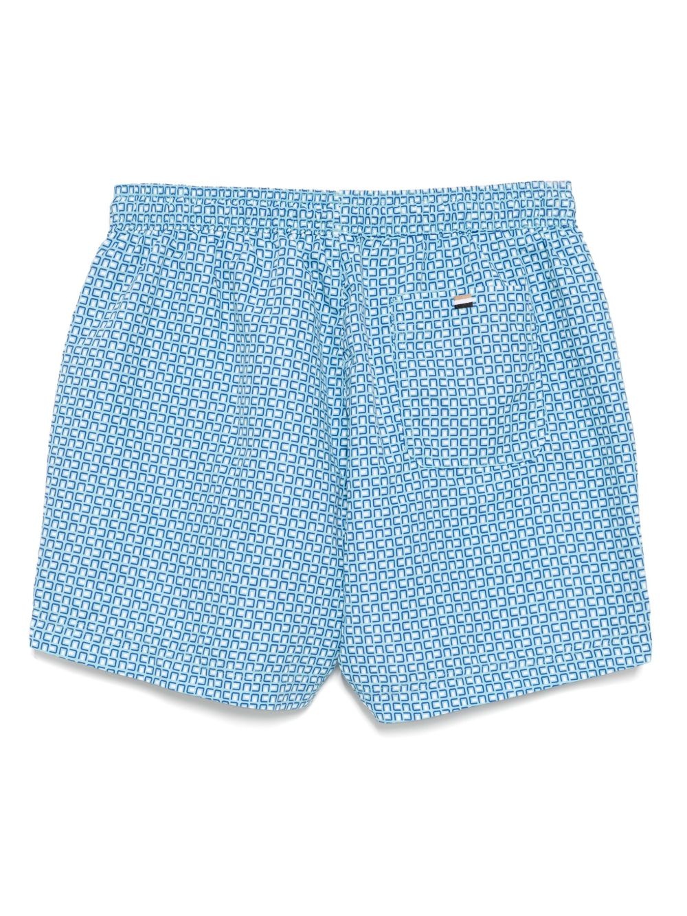 all-over print drawstring swim shorts - 2