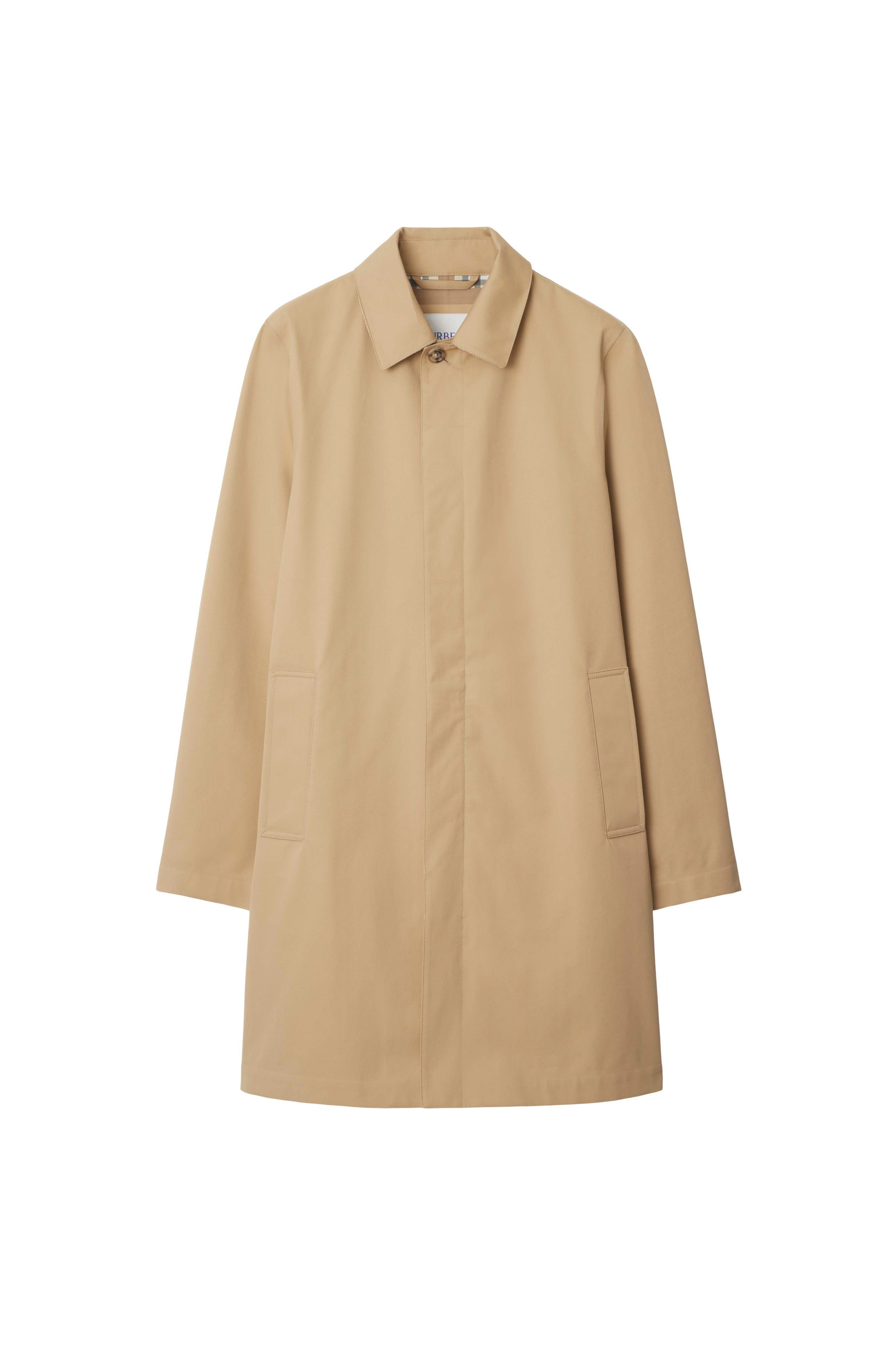 burberry Mid-length Bonded Gabardine Car Coat in Flax Beige at Nordstrom - 2