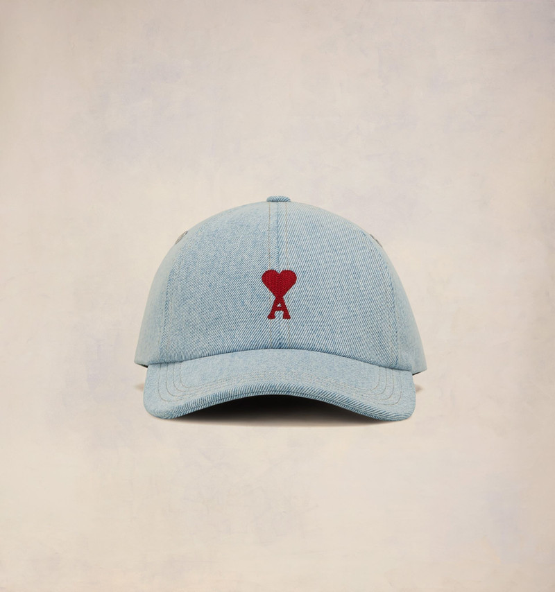AMI Paris Red Ami de Coeur Embroidery Cap outlook